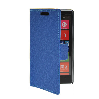 

MOONCASE Slim Leather Side Flip Wallet Card Slot Pouch Stand Shell Back Case Cover for Nokia Lumia 930 Blue