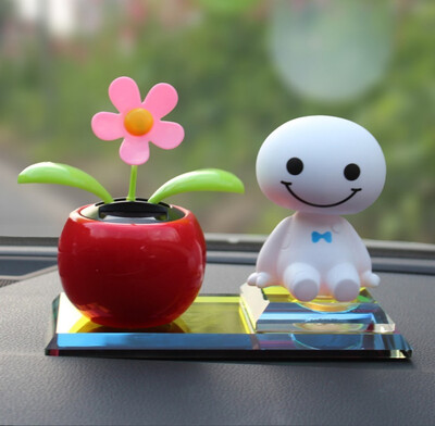 

Car ornaments shaking head big white sun floats on the decoration ornaments crystal car perfume car perfume seat