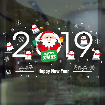 

Creative Christmas Series PVC Home Wall Showcase Window Decoration Removable Sticker