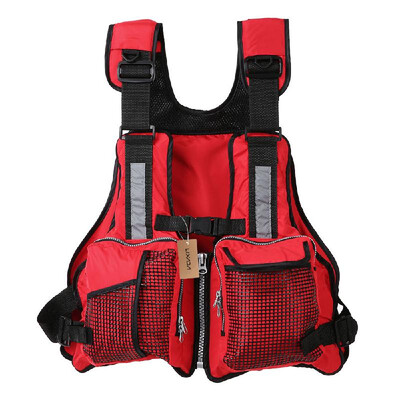 

Lixada Multi Pockets Fishing Life Jacket Vest Sailing Kayaking Boating Jacket Waistcoat Lbs
