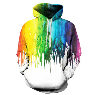 

QYDM0110Mens Hoodie 3D Printed Women Pullover Sweater