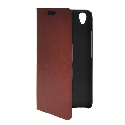 

MOONCASE Slim Leather Side Flip Wallet Card Slot Pouch with Kickstand Shell Back чехол для Huawei Honor 4 Play Brown