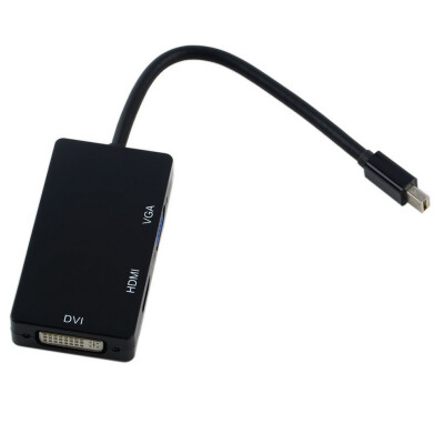 

Thunderbolt to DVI VGA HDMI HDTV Adapter 3in1 For Microsoft Surface Pro 3 2 1 Black