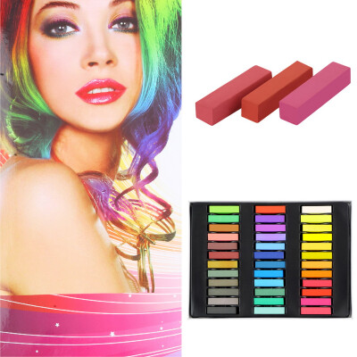 

12/24/36 Colors Non-toxic Temporary Pastel Hair Square Hair Dye Color Chalk