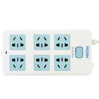 

Haier 8-bit 1.8 m overload protection master switch socket / plug / plug board SP-B108A-18