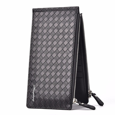 

Business Wallet mens card mobile phone bag light double zipper wallet
