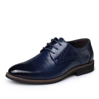 

JUQI Business Men Oxford Genuine Leather Shoes