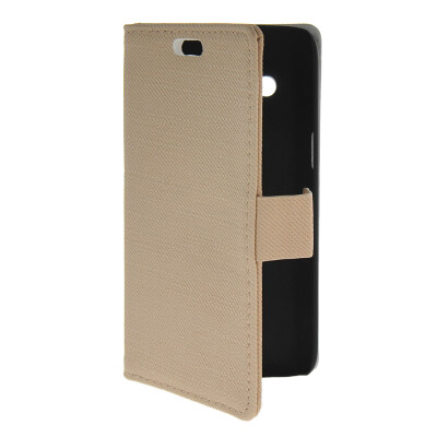 

MOONCASE Slim Leather Flip Wallet Card Pouch with Kickstand Shell Back Case Cover for Samsung Galaxy Core 4G G3518 Beige