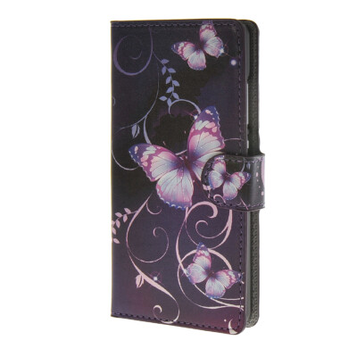 

MOONCASE Butterfly style Leather Wallet Flip Card Slot Stand Pouch Case Cover for Huawei Ascend P8 lite A13