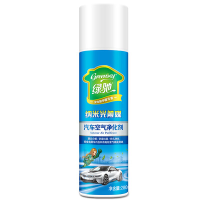 

Green Chi car nano photocatalyst new car home in addition to formaldehyde scavenger to remove odor deodorant smelly air fresh cleansing spray 280ml