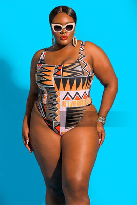 

XXL Plus Large Size Swimwear Sexy Printing Womens Swimming Suit One Piece Womens Swimsuits