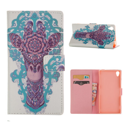 

MOONCASE ЧЕХОЛ ДЛЯ Sony Xperia Z3 Flip PU Leather Fold Wallet Card Slot Kickstand Back [Pattern series] /a04