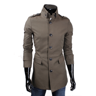 

Zogaa Mens Wind Coat Slim Casual Middle length