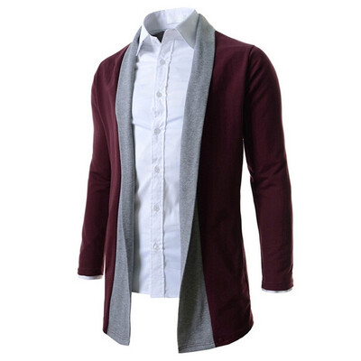 

Zogaa New Mens Cardigan Color Matching Casual