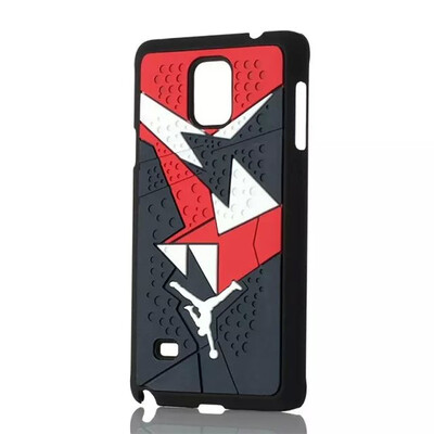 

мити новенький Air Jordan кроссовки 4 6 7 единственным пвх для Samsung Galaxy Note 4 резиновые покрытия n9100 иордании телефон дело 15 цветов