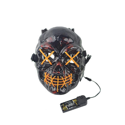 

EL Cold Light Grimace Skull Mask Festival Performance Party Glowing Masks with Controller