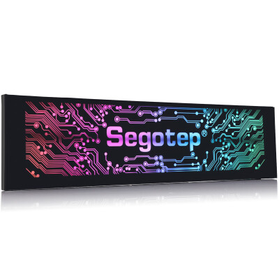 

Xingu Segotep magic RGB illuminating board RGB water automatic LED color change side through chassis power supply compartment personality side panel light strip 3M adhesive