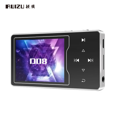 

RUIZU D08 8G Silver Touch Lossless HD Video 1080P Player MP3MP4