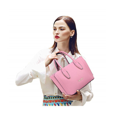 

Womens Elegant Candy Color Tote Bag Urban Shoulder Messenger Large Capacity Leather Bag
