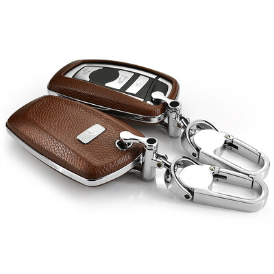 

SAIBON key case key ring leather car key cover protective case