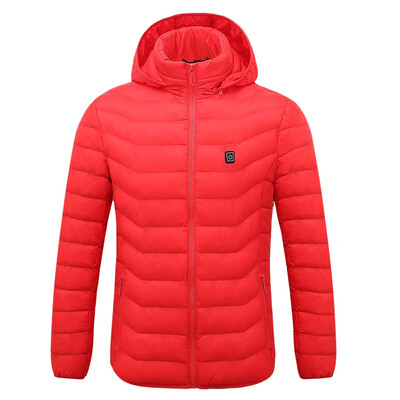 

USB smart charging heating heating coat 2018 autumn&winter warm graphene constant down jacket jacket cotton jacketNO Batteries