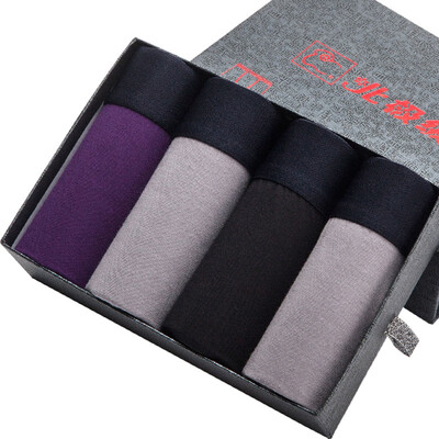 

Bejirog Modal Men&39s Underwear Breathable Panties Gift Box Purple Coffee Light Grey Random Color