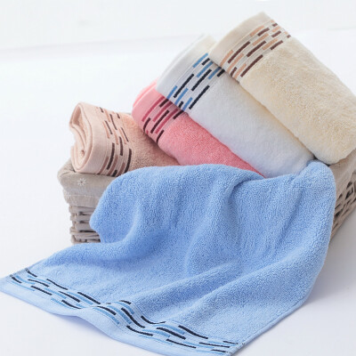 

Jingdong Supermarket Vosges Jieyu cotton towel adult thick high-cut ring color Qingqing wash towel 5 pieces installed 34cm 74cm white powder rice blue brown