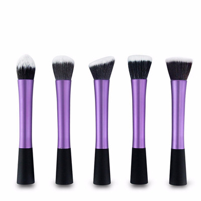 

5PCS Small Waist Makeup Brush Flat Brush Head Inclined Elliptical Flame Brushes Makeup Brush