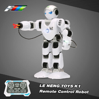 

LE NENG TOYS K1 Intelligent Programmable Humaniod 24G Remote Control Robot with Shoot Music Dance Arm-swing Function