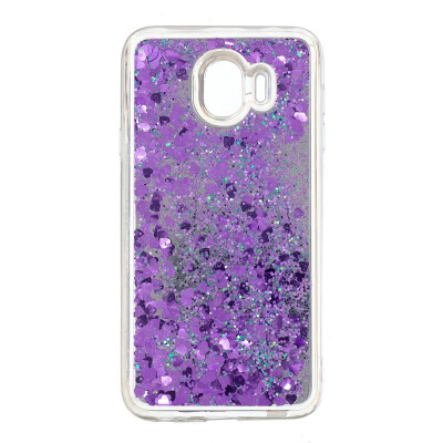 

Fecoprior Back Cover For Samsung Galaxy J4 2018 Case Mirror Glitter Liquid Quicksand Shining Dynamic Fundas Coque Celulars Capa