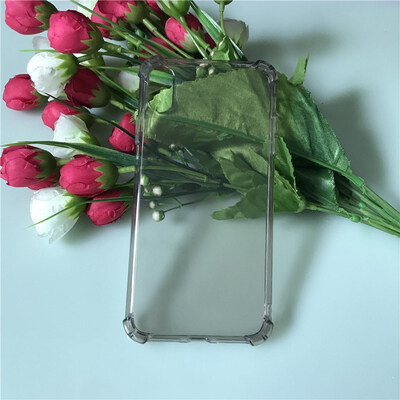 

Soft Silicone For iphone Xs XR max TPU Cover Anti-knock transparent Four Angle Prevention Phone Cases