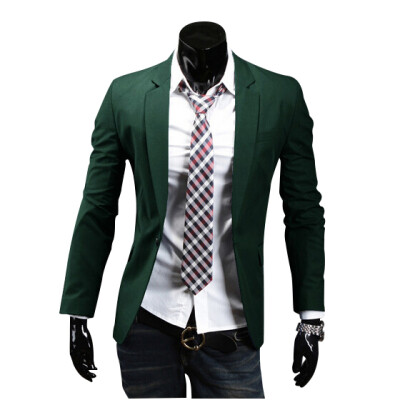

Zogaa New Mens Suit Multicolor Casual