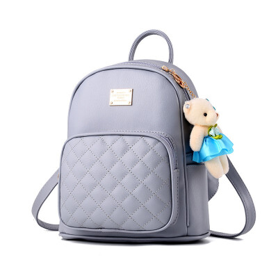 

NovelTeez Backpack College Wind Leisure Backpack Korean Wave Fashion Lady Bag Bear Bag