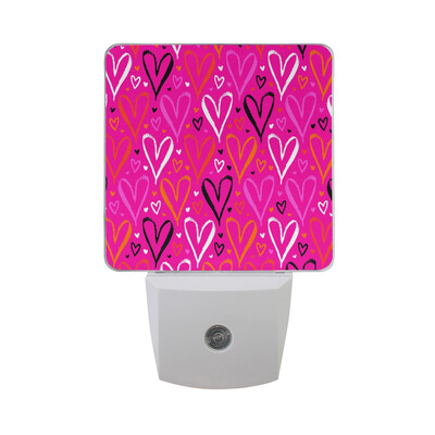 

ALAZA Valentines Day LED Night Light With Smart Dusk To Dawn SensorLove Heart Plug In Night Light