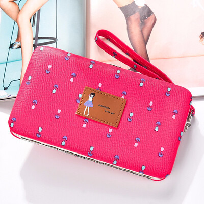 

Large capacity ladies wallets fashion small fresh buckle Long Wallet Handbag