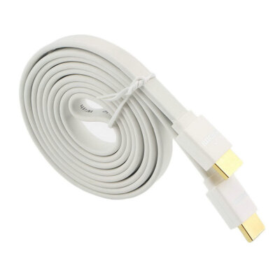 

Flat Noodle HDMI Cable HighSpeed For HDMI 3D DVD HDTV 1.5m 3m 5m white 1.5m