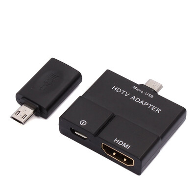 

MHL to HDMI HDTV TV 38351cm 5 Pin Black Adapter For Samsung Galaxy Nice Hot