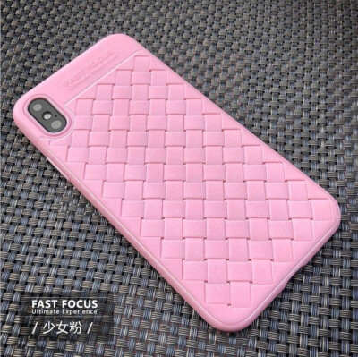 

Lieve Ventilation Dissipate Heat Phone Cases for IPhone8 plus Super Soft Silicone Luxury Grid Weaving Cases For iphone X 6 7 8