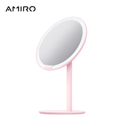 

AMIRO HD daylight smart led makeup mirror with lamp desktop portable makeup mirror MINI small powder mirror