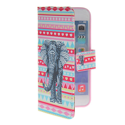 

MOONCASE Pattern Style Leather Side Flip Wallet Card Slot Pouch Stand Shell Back ЧЕХОЛ ДЛЯ Apple iPhone 6 Plus