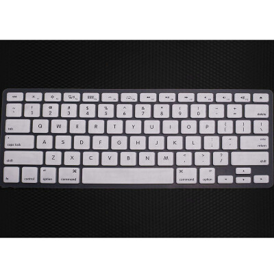 

WHITE Silicone Keyboard Clear Cover Skin for Apple Macbook 13 15 17 Air Retina 82405