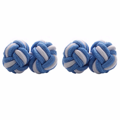 

Yoursfs Round Silk Knot Cufflinks Silk Cufflinks for Men Knot Cufflinks Giftbox Included