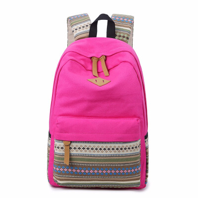 

Nationally Embroidery 156 Laptop Backpack Women School Canvas Backpacks for Teenage Girls Large Travel Bagpack Bags Female