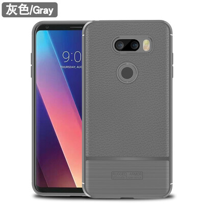

Fivice LG V30 case luxury TPU anti-fall lychee silicone case