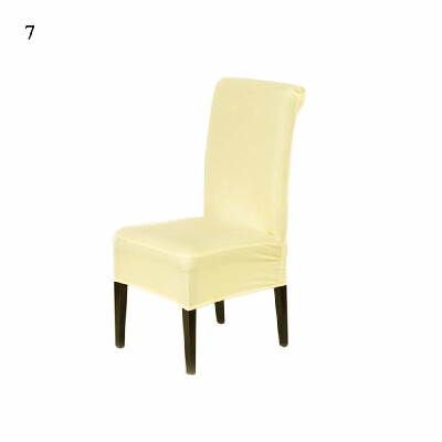 

Universal Removable Washable Elastic Cloth Stretch Chair Cover Slipcover 20 Colors Available Home Dining Room Hotel Wedding Banque