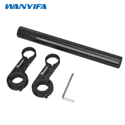 

Deemount 20CM Bicycle Handlebar Extended Bracket Headlight Mount Bar Computer Holder Lamp Alloy Carbon Fiber Support Extender