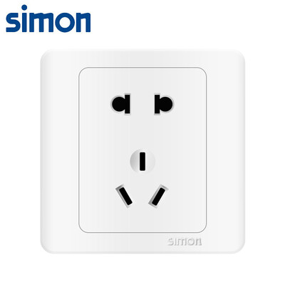 

Simon SIMON switch socket panel C3 series five-hole socket type 86 panel snow mountain white C31084