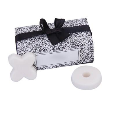 

UpperX Trendy Cute Scented Soap Wedding Favors for XO Gift Party Baby Shower White