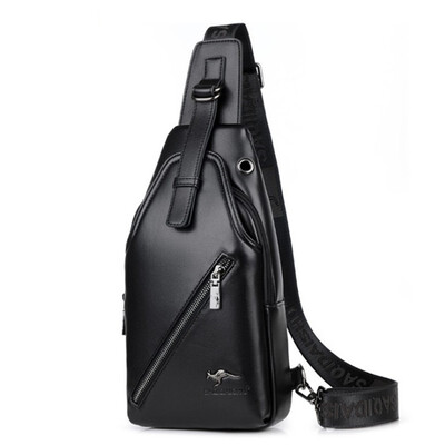 

Chest bag mens single shoulder slant sports satchel youth leather bag mens bag