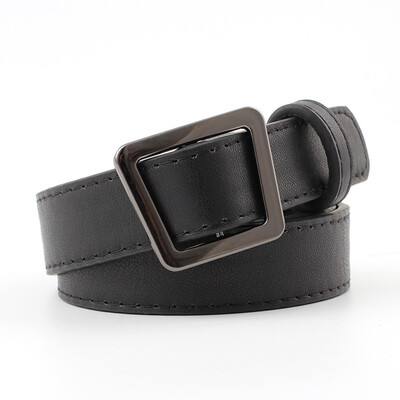 

Badinka 2018 New Designer Black Red Brown Wide Leather Waist Belt Womens Vintage Buckle Belts for Women Jeans Cinturon Mujer